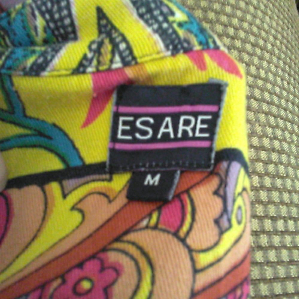 Esare Floral Patchwork/ Patterns Button Zip Up To… - image 2